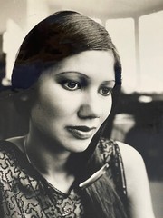 Large Original Silver Print Photo 1970 Vintage Asian Mannequin