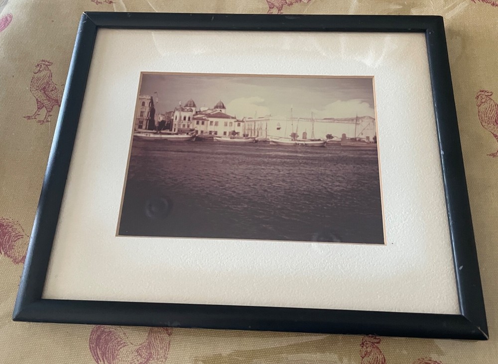 RARE L. W. Gunther, » Inner Harbor, Recife, Brazil» 1943 Photo Photograph framed