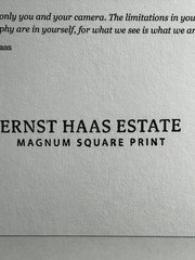 Ernst Haas – Magnum Square Prints Limited – Estate Stamped Photo
