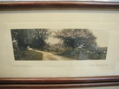 Pr Fred Thompson Colorized Photo Landscape Way Home Old Toll Covered Bridge