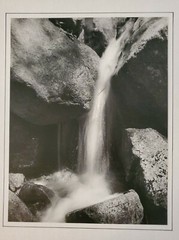 WATERFALL ROCKS LARGE ORIGINAL SIGNED ART PHOTO B&W STETTNER VTG MATTE NJ CAMERA
