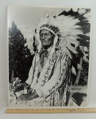 SURVIVORS of LITTLE BIGHORN Signed 16×20″ Photographs by Bill Groethe 1948 Set