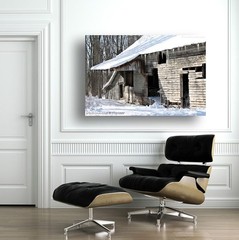 Abandoned Barn ~ 30×20 Ready to Hang CANVAS WRAP ~ Rustic ~ LARGE WALL ART