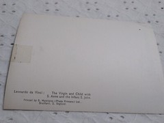 VTG RPPC LEONARDO DA VINCI THE VIRGIN & CHILD S. ANNE & INFANT S. JOHN POSTCARD