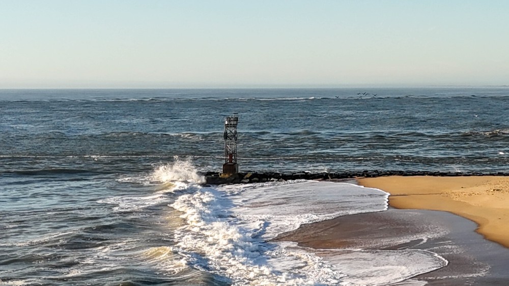 Digital Image Photo Pic Wallpaper Background Beach waves and buoy 4023×2068