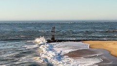 Digital Image Photo Pic Wallpaper Background Beach waves and buoy 4023×2068