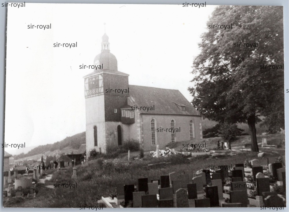 Wernshausen Schmalkalden 1976 Church GDR 1970s Thuringia Photo 11x8cm