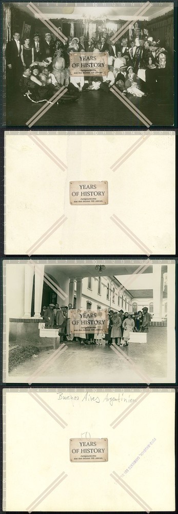Foto 18×13 cm 2x Dampfer Schiff Württemberg Äquator Taufe Passagiere in Bueno