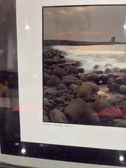 Michael Walsh Framed Signed Photograph Easkey Co. Sligo Ireland 19 1/4”x14 1/2”
