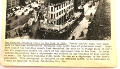 1901 Construction of the Flatiron Building in New York City Photo Not Reprint