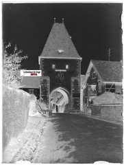 Boersch, Alsace, Glass Photo Plate, Vintage Black & White Negative 9X12 CM