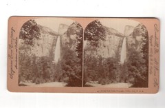 Stereoscopy Bridal Veil Falls / Yosemite Valley / California / USA