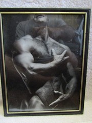Vintage Gay Interest Real Photo- Framed Nude- Body Builder- Jeff Palmer