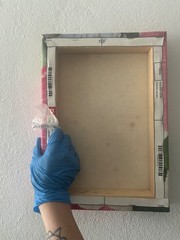 photograph on canvas