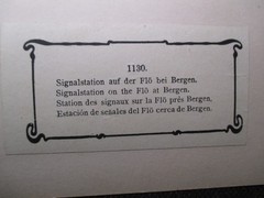 RARE Professional Photo Antique! STEREOSCOPE stereo image = signal station from the Flö near Bergen