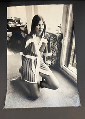 Large Original Silver Print Photo 1970 Vintage Asian Mannequin