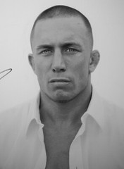 Rare George St Pierre Autograph Limited Fine Art Photograph by Eric Williams 1/3
