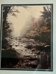 Gary Steinke Framed Photo Adirondack, Mtns New York Signed River In Fall 20 X 16