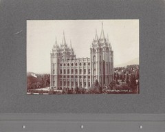 C R Savage / Mormon Temple Salt Lake BACKED WITH Lion House / Beehive House