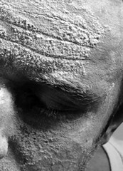 Author’s Photo – «Statue» Stone, Face Self Portrait Passe-Partout 18x24cm
