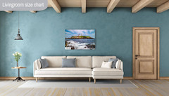 Beacon of Beauty: Nubble Lighthouse Cape Neddick Maine Metal Canvas Wall Art