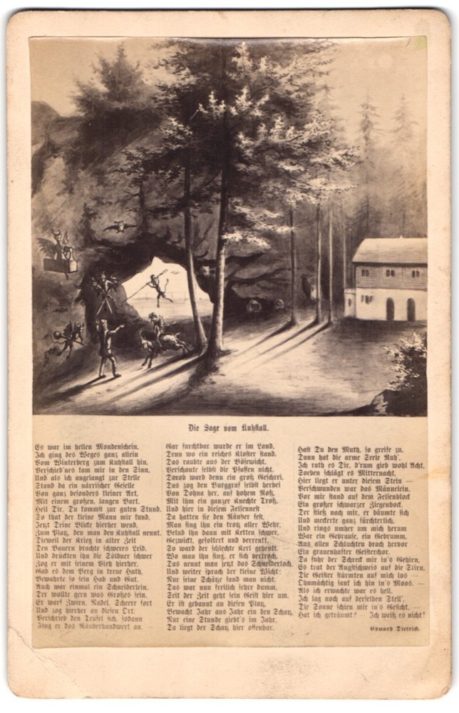 Photograph Hohenstein, the legend of the cowshed