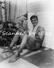 SHIRTLESS SMOKING MOVIE ACTOR WILLIAM REYNOLDS 10 X 8 NEGATIVE 1957 POSS GAY INT