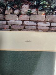 Alan Klug Art Photograph Fleurie France House Garden Signed Frame 24″ x 27″