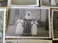 10 Original Photos 1920 Snapshot Religious Celebration In Alsatian Costume