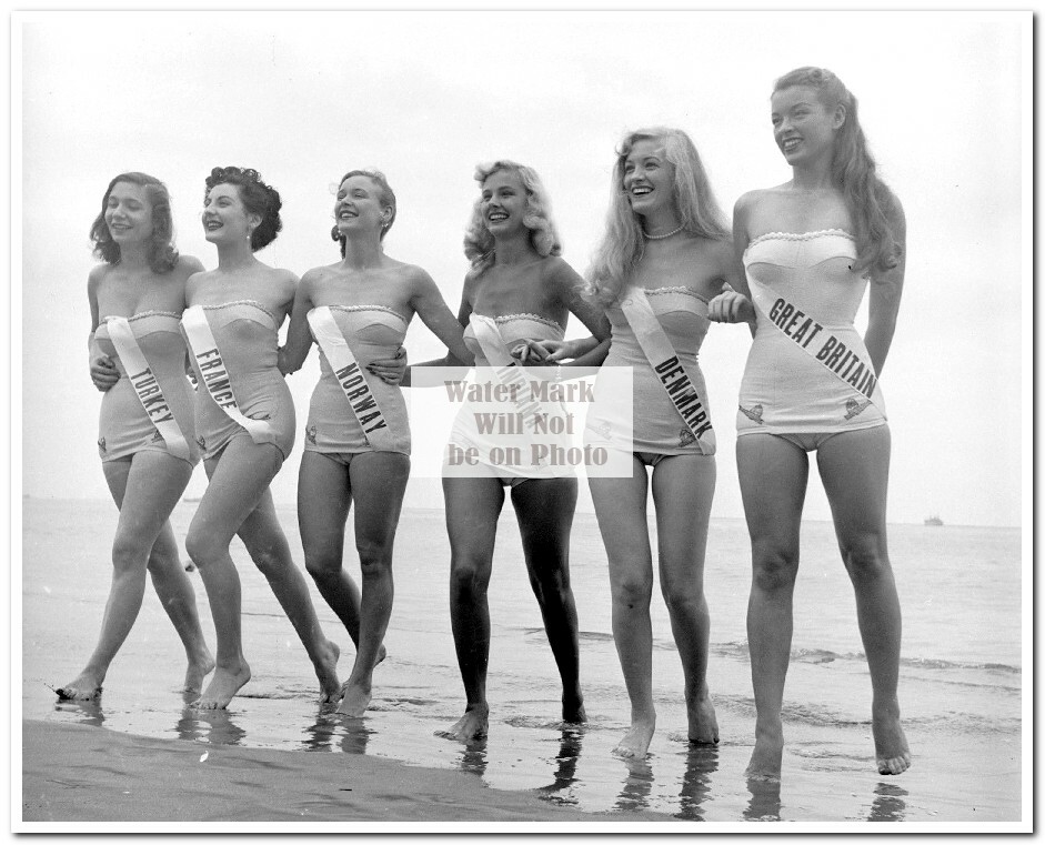 Miss Universe-1st 1952 Armi Kuusela-From Finland Press Photos #1-12 (8″X10″)Rare