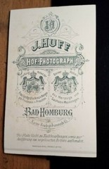 Woman portrait/CDV J. Huff Bad Homburg