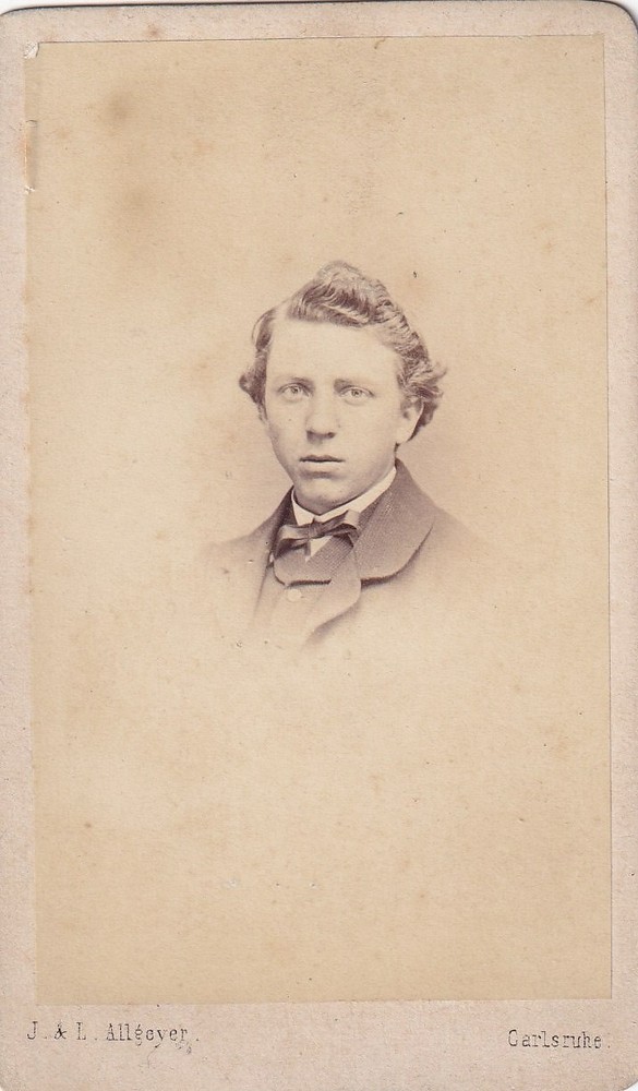 CDV – male portrait – Karlsruhe 1866
