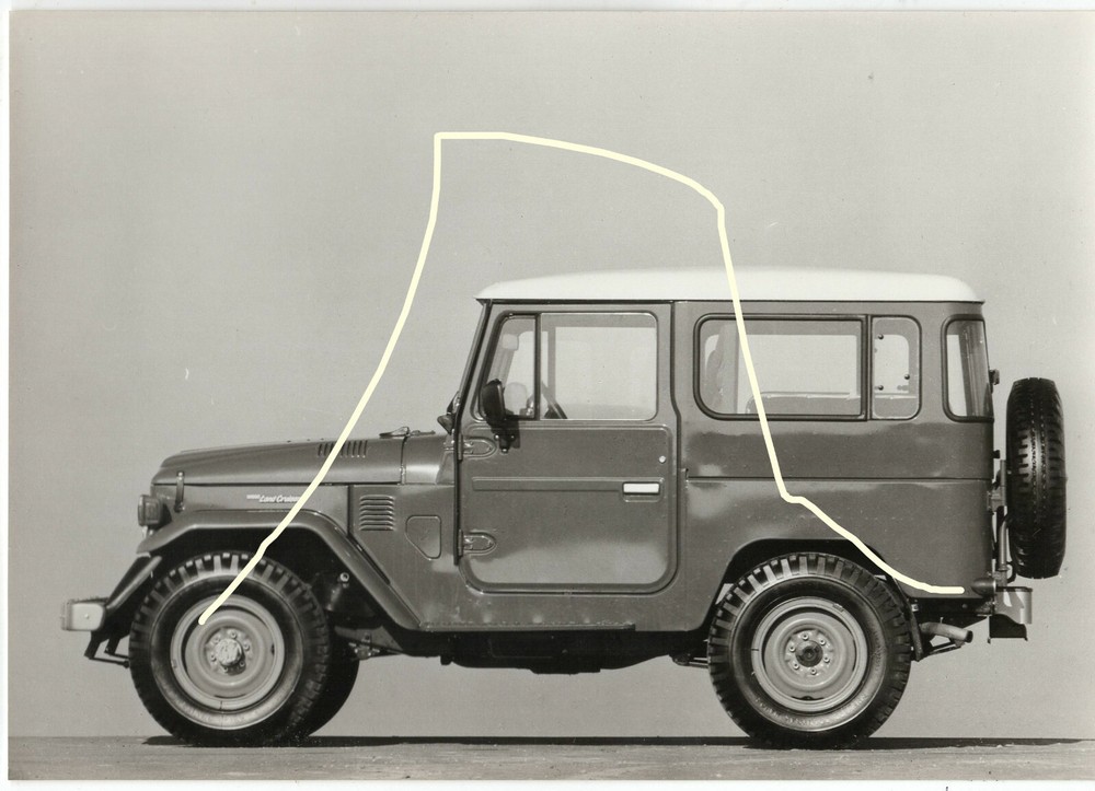 21x15cm Vintage Archive Photo 1974 Toyota Land Cruiser J40 Jeep Press Photo B