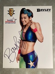 2016 Bayley NXT Original Hand Signed Autographed 8×10 Promo Photo WWE Sasha Bank