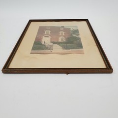 Antique Signed Wallace Nutting Colored Photo «Doctor’s Door» Larkin-Rice House