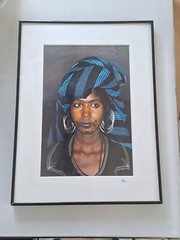 Art Photography, Framed Africa Woman Painting