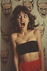 5 ~ 4X6 Glossy HORROR Fine Art ‘ SCREAM QUEEN ‘ Photo FANTASY Set ! 211359084