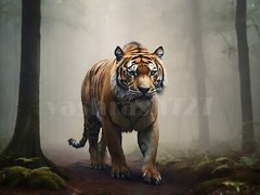 Digital Image Picture Photo Wallpaper Background Desktop Art Tiger Wild Life