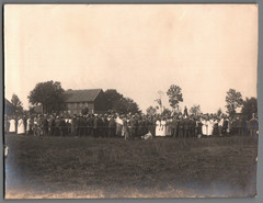 Photograph Country Home Consecration Ceremony Crowd Circa 1910 (104)