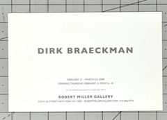 Dirk Braeckman (b. 1958) Art Announcement Card 2008