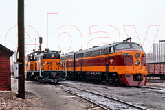 Photo Art Print MILW 26A an FM C Line and 462 an ALCo RS3 at Madison, WI in 1965