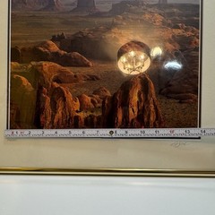 Framed Original Photograph John Gavrilis MONUMENT VALLEY Dawn@ Hunts Mesa Signed