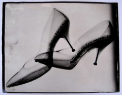 Unique & Unusual X-Ray Real Photograph Art – High Heel Shoes Revealing ’Spikes’