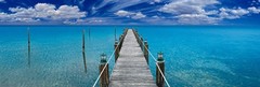 Peter Lik- «Tranquil Blue» 1.5M Framed Picture Dock Florida Keys