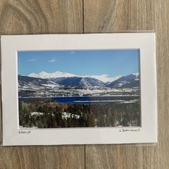 Dillon Colorado Photography Print with Lake and Mountains