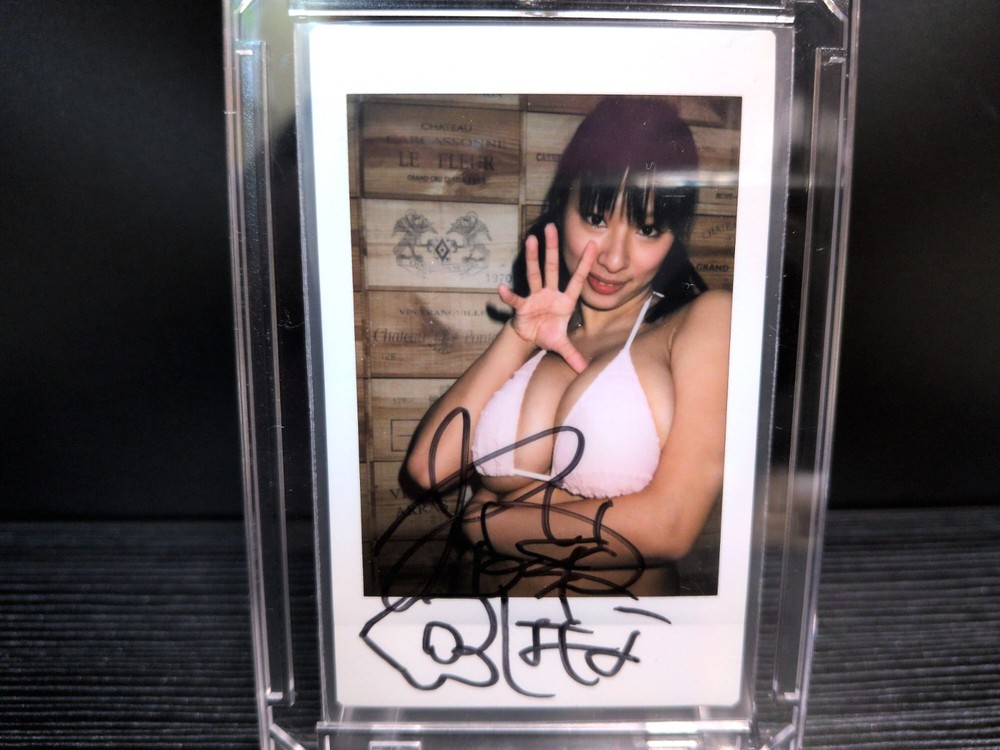 Hana Haruna Autographed Signed instax photo Nude Cheki Japan Idol