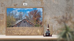 Wooden Barn With Corn Field, High Resolution Image, Many Formats, TV Art
