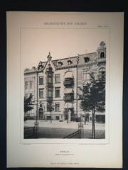 Large Phototype 1889. Berlin. Hansa Quarter. Residence Lessingstraße 62. Hermann