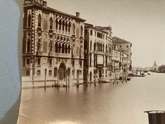 Photo 1880 Venice Italy Photography Antique Original 19th Century Canal Art