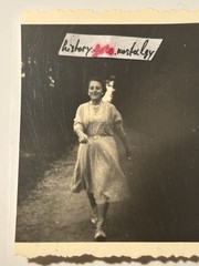 ❤️Old Photo~50-60s Beautiful Woman Lady Pose Dress Walking Festive Laughs~5×6